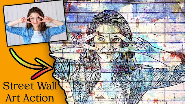 Street Wall Art Action !! Photoshop Action