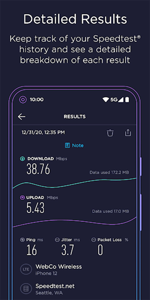 Tải Speedtest - Ứng dụng đo tốc độ mạng, wifi miễn phí d