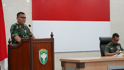  Kasdam Iskandar Muda Pimpin Rapat Kesiapan Latihan UST Batrai Yonarmed 17/KC