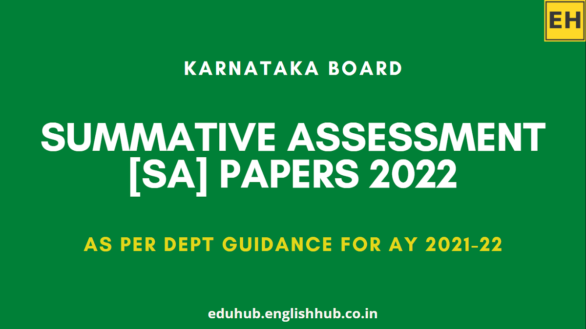 Summative Assessment Papers (SA) 2022 | Classes 4-7