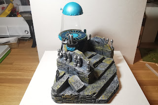 Transform capsule, diorama sci-fi ze styroduru