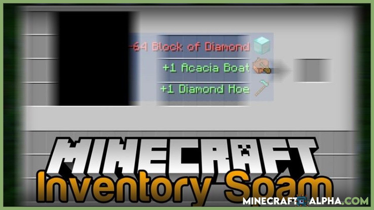Minecraft Inventory Spam Mod 1.18 (Show Items Added)