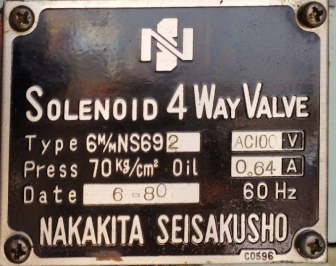 NAKAKITA 6M/MNS692 SOLENOID 4 WAY VALVE