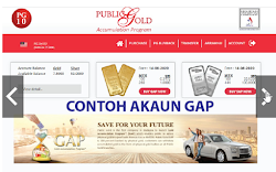 Daftar Public Gold melalui Akaun GAP 31-Oct-2022