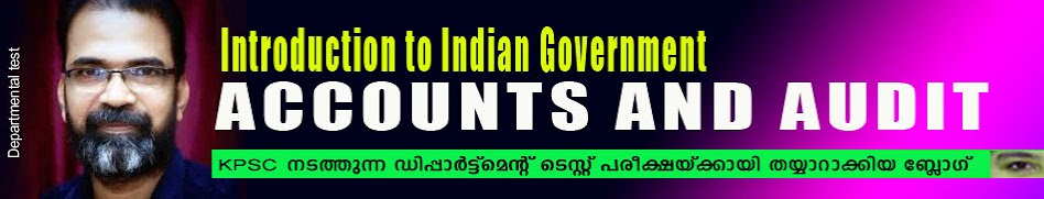 INTRODUCTION TO INDIAN GOVERMENT ACCOUNTS AND AUDIT