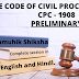 ( Section - 1) THE CODE OF CIVIL PROCEDURE, 1908 ( CPC - 1908 ) Part - I, (धारा -1) नागरिक प्रक्रिया संहिता, 1908 (सीपीसी - 1908) भाग - 1.