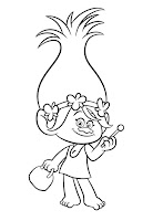 Poppy- Trolls coloring page