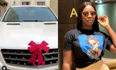 “Finally, The Sugar Daddy Don Surprise You”— Reactions As Luchy Donalds Gets Benz Gift