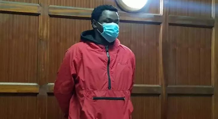 Emmanuel Bwire at Milimani Law Courts in Nairobi.