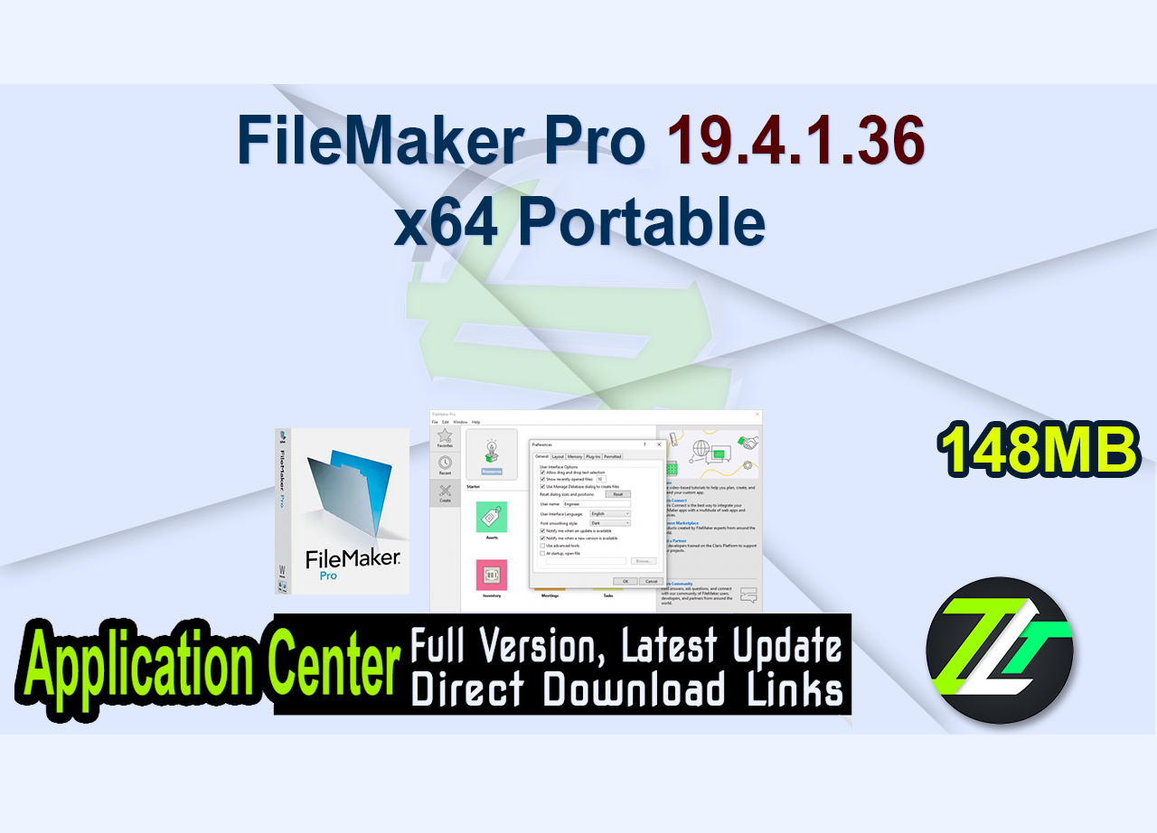 FileMaker Pro 19.4.1.36  x64 Portable