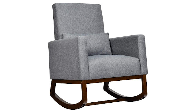 Giantex Upholstered Rocking Chair