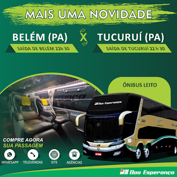 BOA ESPERANÇA conforto e segurança. - Serviço Leito - Double Deck (dois andares)