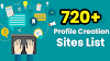 800+ DoFollow Free Profile Creation Sites List