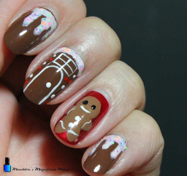 Christmas Cookie Nail Design