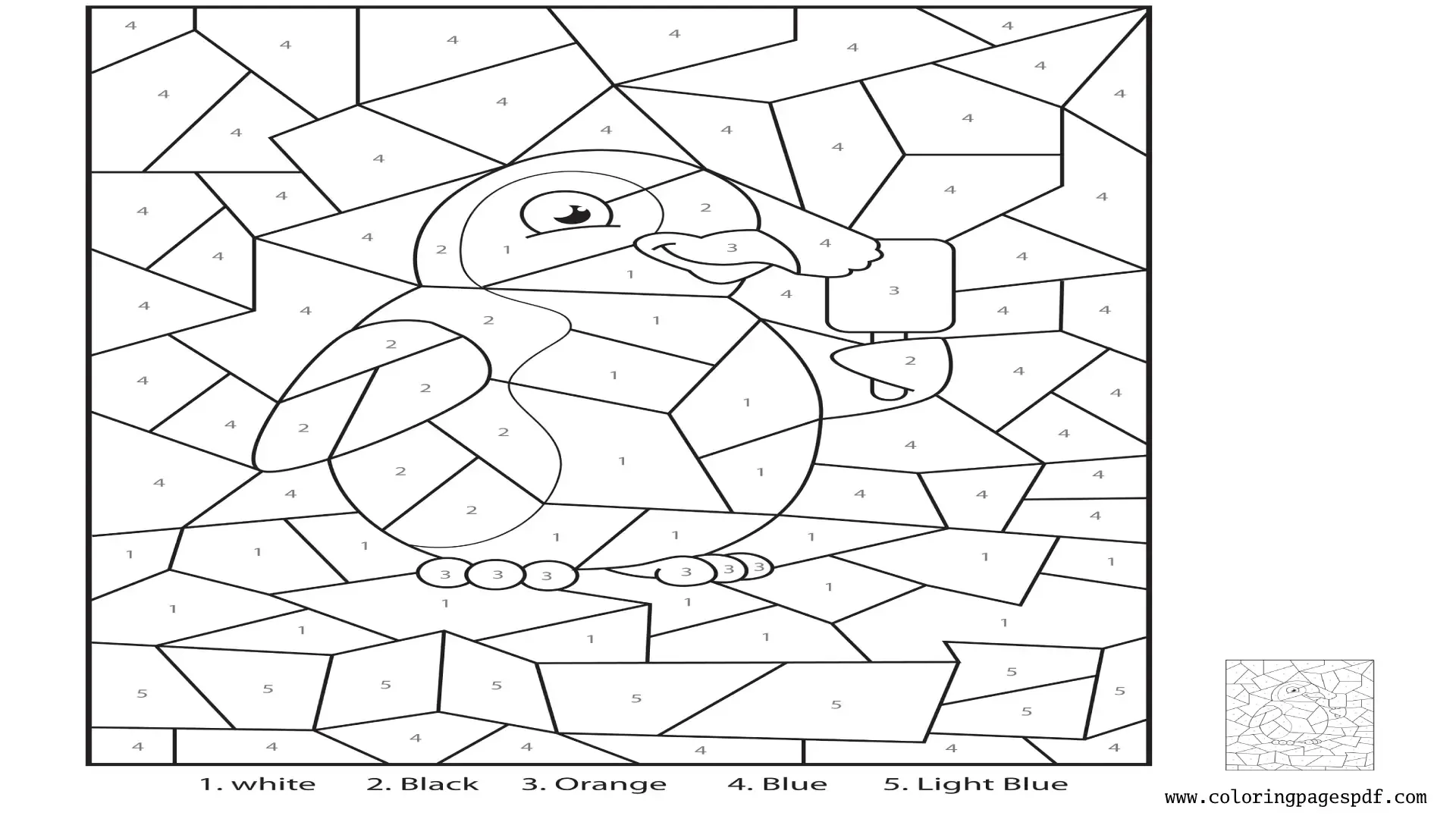 Coloring Pages Of A Penguin Eating A Popsicle