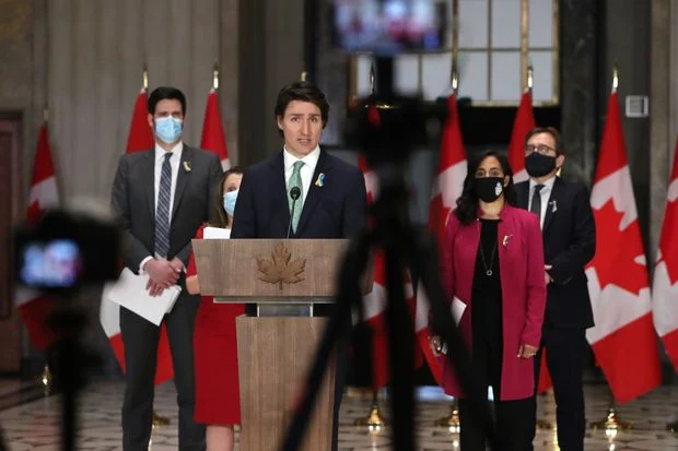 Cover Image Attribute: Canadian Prime Minister Justin Trudeau, in Ottawa on Monday, said the move 'sends a powerful message.'DAVID KAWAI/BLOOMBERG NEWS