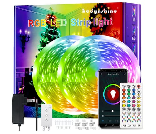 Hedynshine Color Changing 100Ft Smart LED Strip Lights