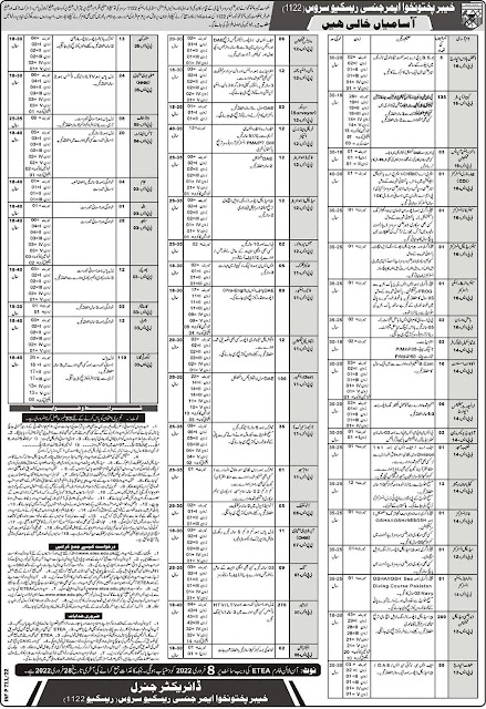 Rescue 1122 Khyber Pakhtun Khwa Jobs 2022 | How to apply Online?