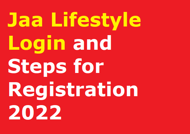 Jaa Lifestyle Login and Steps for Registration