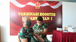 Kogabwilhan I Laksanakan Vaksin Booster Tahap 3