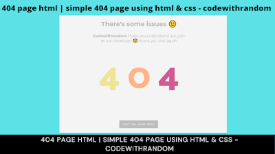 HTML CSS Projects with Source Code - Code with Random