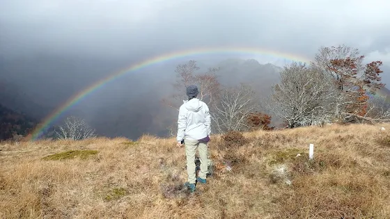 不入山（徳島）の虹 | Trekking from Kochi