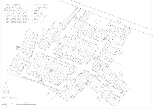 residence site plan perumahan