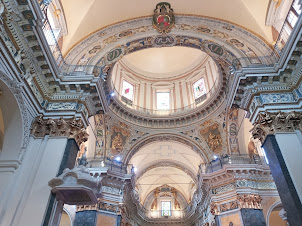 Internal view of Nice Cathedral ( Cathedrale Sainte Reparate de Nice)