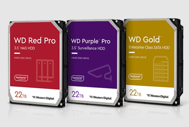 Western Digital Luncurkan HDD WD Gold, WD Red Pro dan WD Purple Pro dengan kapasitas 22TB