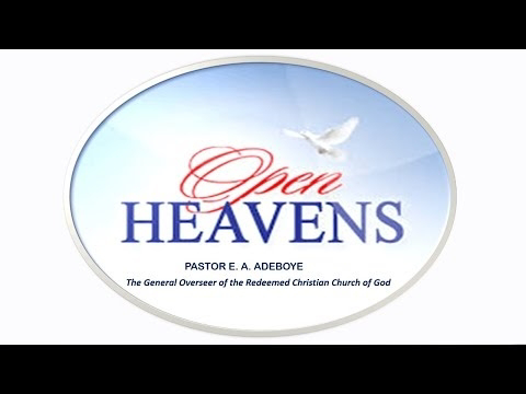 OPEN HEAVENS - SATURDAY, APRIL 19, 2025. BY. PST. E. A ADEBOYE
