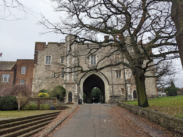 Interior face of Abbey Gate