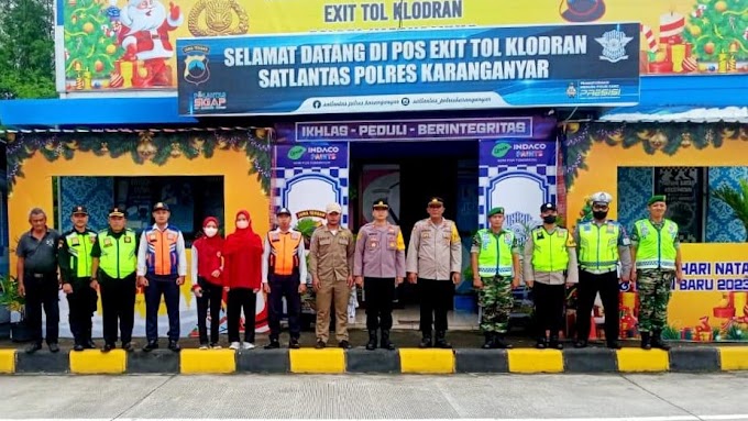 Membantu PAM OPS Lilin Candi 2022 POLRES Karanganyar pada hari ke 6.