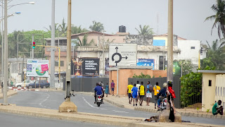 Boulevard Du Mono in Lome beside the beach