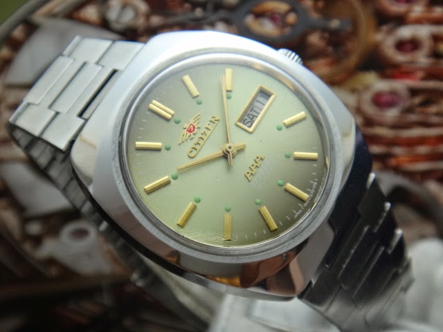 190) ***CITIZEN AAA CRYSTAL VINTAGE AUTOMATIC MEN WATCH ( SOLD )