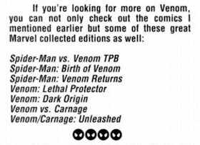 Amazing Spider-Man Letters Page Steve Wacker Venom Collected Editions Spider-Man vs. Venom Spider-Man Birth of Venom Spider-Man Venom Returns Venom Lethal Protector Venom Dark Origin Venom vs. Carnage Venome/Carnage Unleashed trade paperbacks tpbs comic book