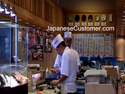 Japanese Sushi bar #japanesecustomer