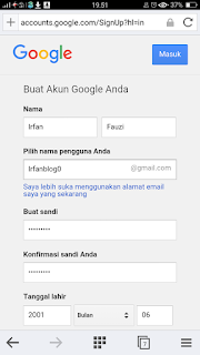 Cara daftar email gmail di hp android