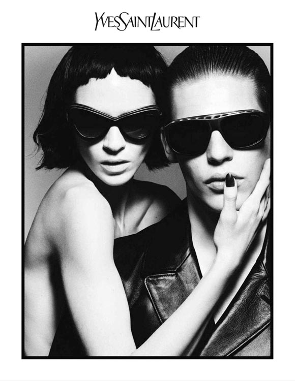Baptiste Radufe and Mariacarla Boscono — Yves Saint Laurent Spring/Summer 2012 Eyewear Campaign