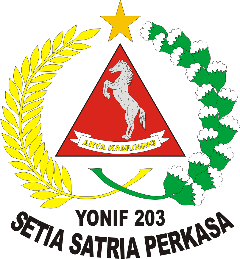  Logo  Batalyon Infanteri Mekanis Yonifmek 203 Arya 