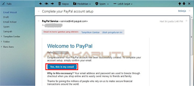 Rekening Online Paypal