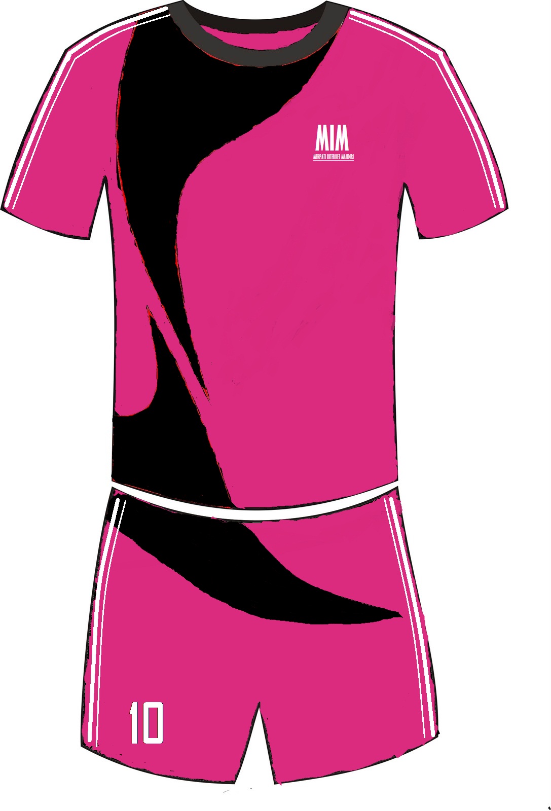 Gambar Desain Baju Bola Futsal Modern Keren Garuda Print Tempat