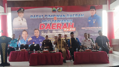 Bupati Lampung Selatan, Buka Secara Resmi Rapimda dan Musda KNPI Ke XIII Lampung Selatan