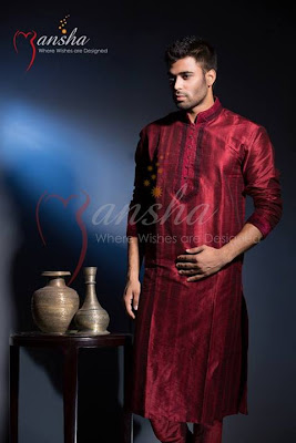 Mansha Grand Eid Panjabi Collections 2013 for Mens