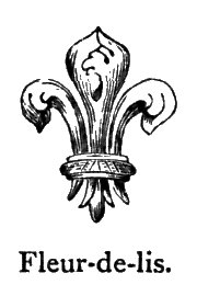 Fleur-de-lis heraldic emblem in Shakespeare