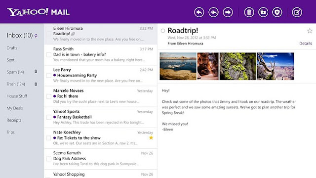 YAHOO MAIL WILL LOOOK LIKE IN THIS NEW LOOK 