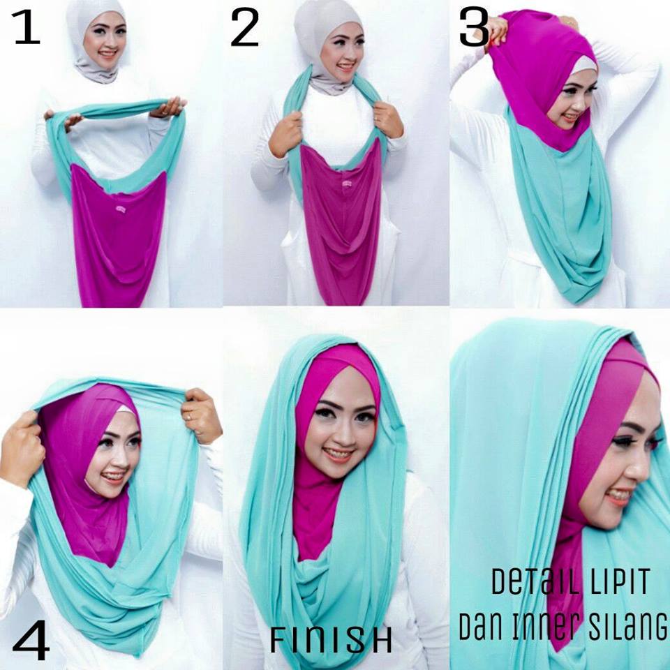 Cara Memakai Hijab Hoodie Instant Yang Simpel