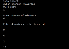 C code to implement Binary Search Tree using father field