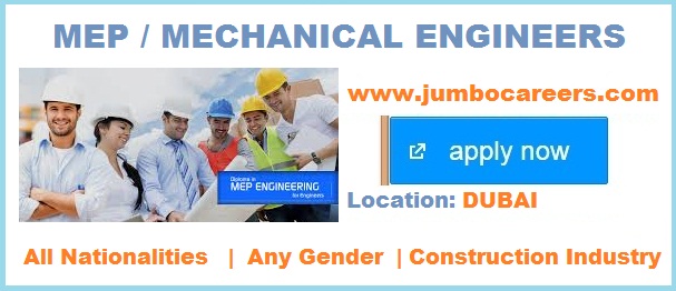 Mechanical Engineer jobs in Dubai March-April 2018 