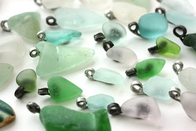 Beach Glass Necklaces on Polymer Paula  Beach Glass Jewelry