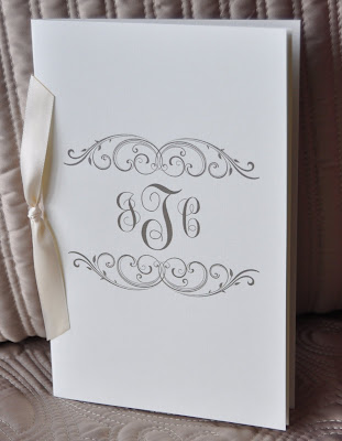 Layout Jackie Wedding Program Ink Color Slate Paper Natural Linen